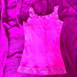 - Justice hot pink girls tank top.